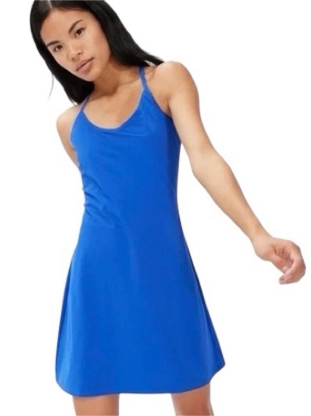 Outdoor Voices cobalt Blue Performance Tank Exercise Dress TechSweat fabric med